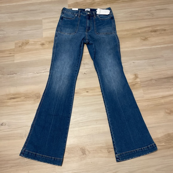 Wonderly Denim - Wonderly Dark Blue Flare Jeans Women Size 6R